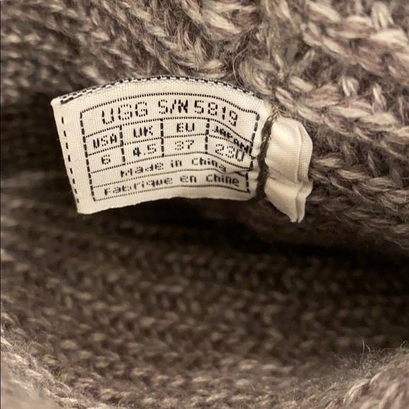 UGG Classic Cardy Knit Boot In Grey - Picture 9 of 13